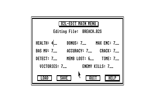 Breach II Squad Leader Editor atari screenshot